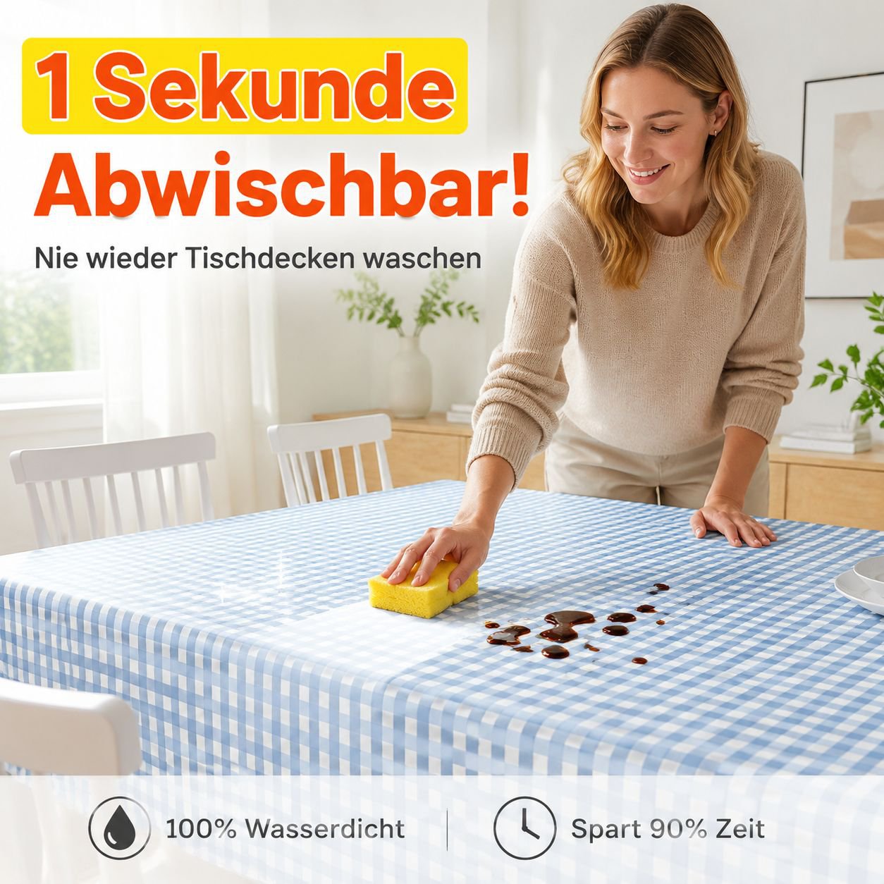 Einfache PVC-Tischdecke für Teehäuser, wasserdicht und ölabweisend