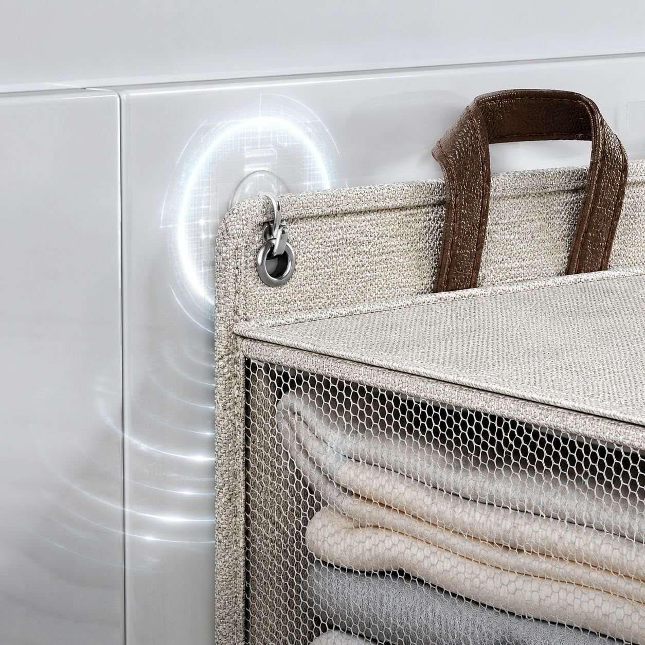 Portable Cotton and Linen Storage Basket Multipurpose Foldable Organizer