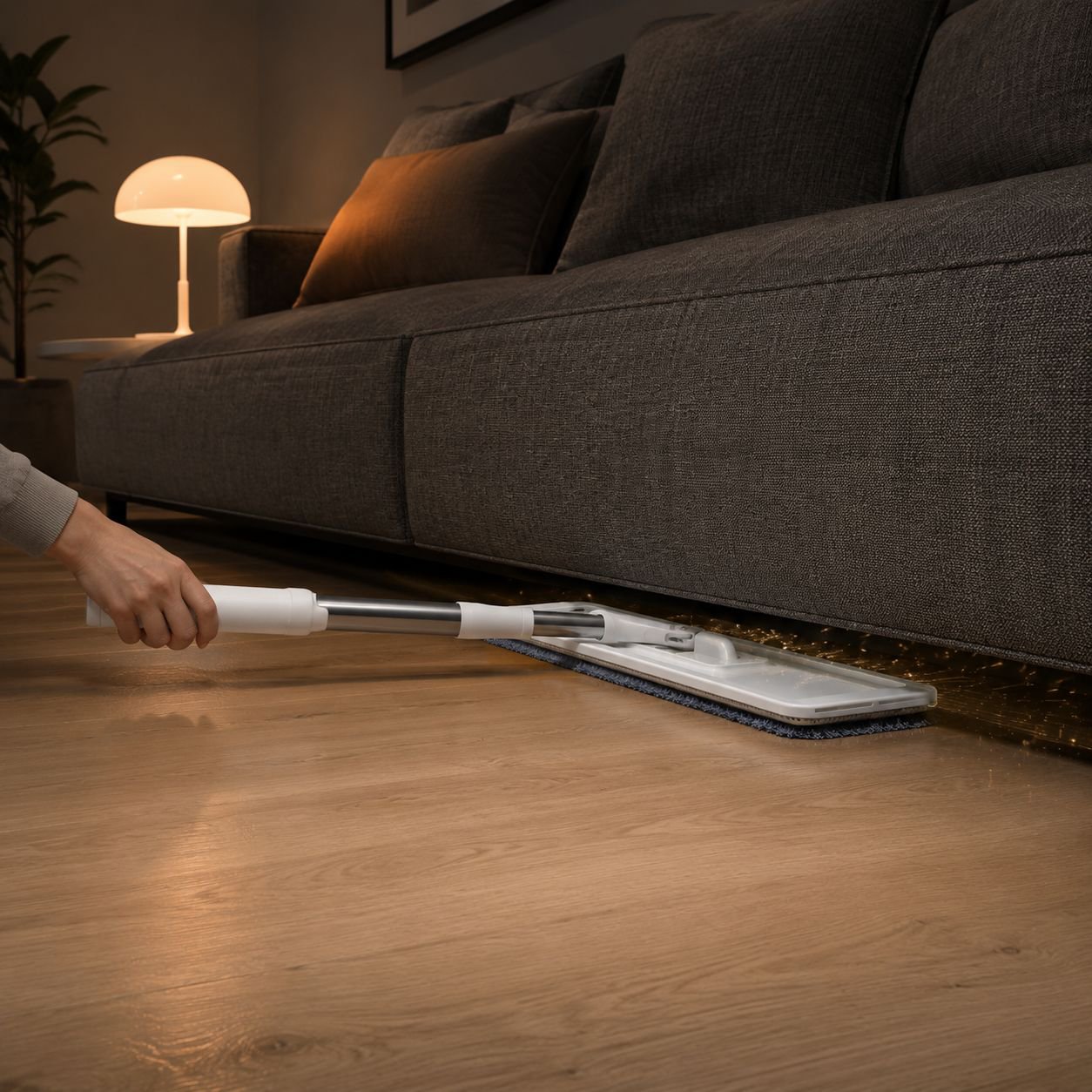 Handfreier Flachmopp für bequeme Reinigung
