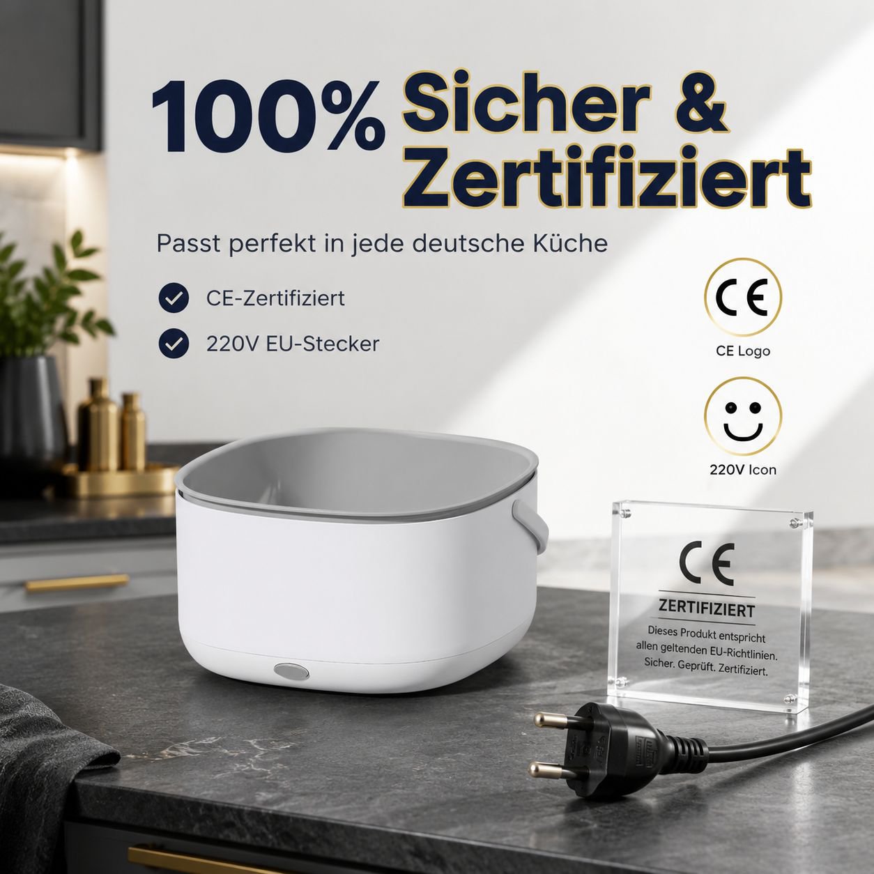 Großer Abtropfkorb mit Lebensmittelreiniger für Obst und Gemüse