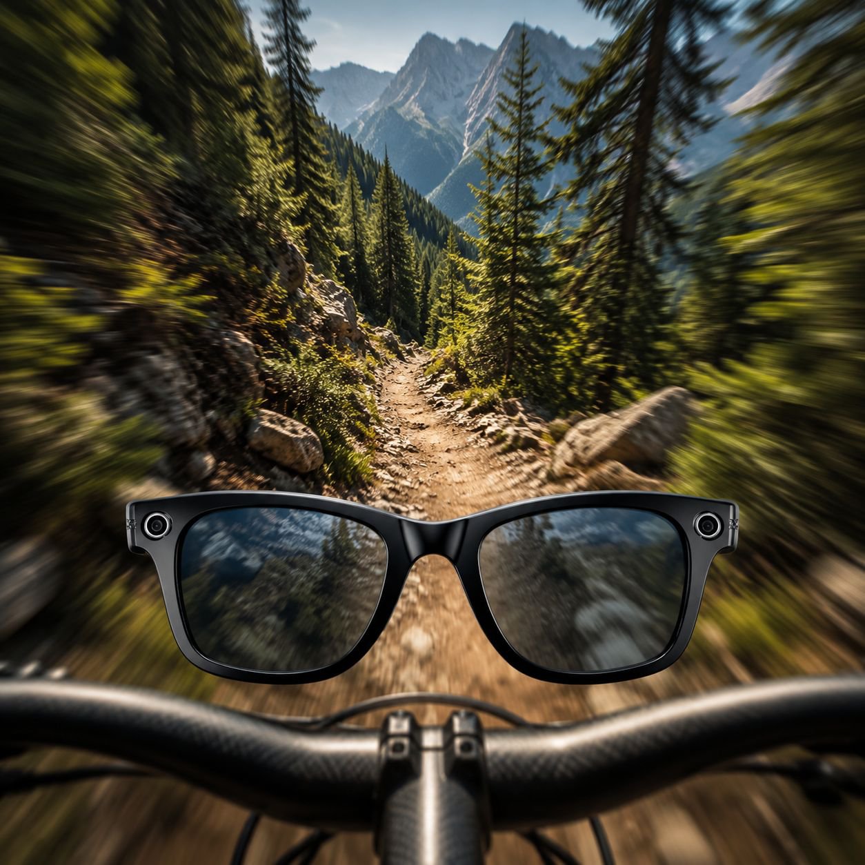 Hochauflösende 4K-Kamera in smarter Brille integriert