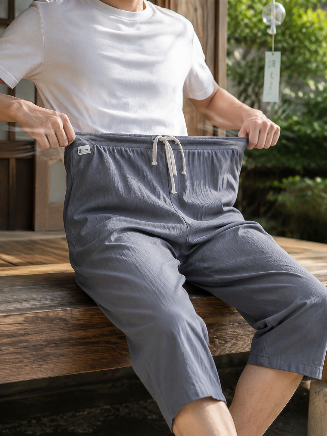 快適な履き心地のメンズ夏用パンツ詳細