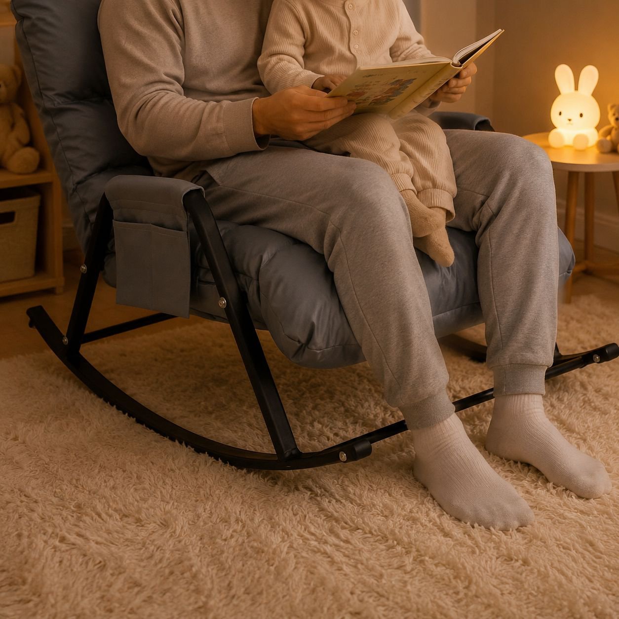 Comfortable adjustable rocking chair for relaxation