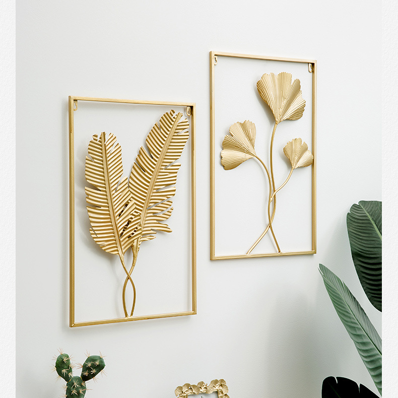 Moderner dekorativer Wandbehang aus Metallblatt