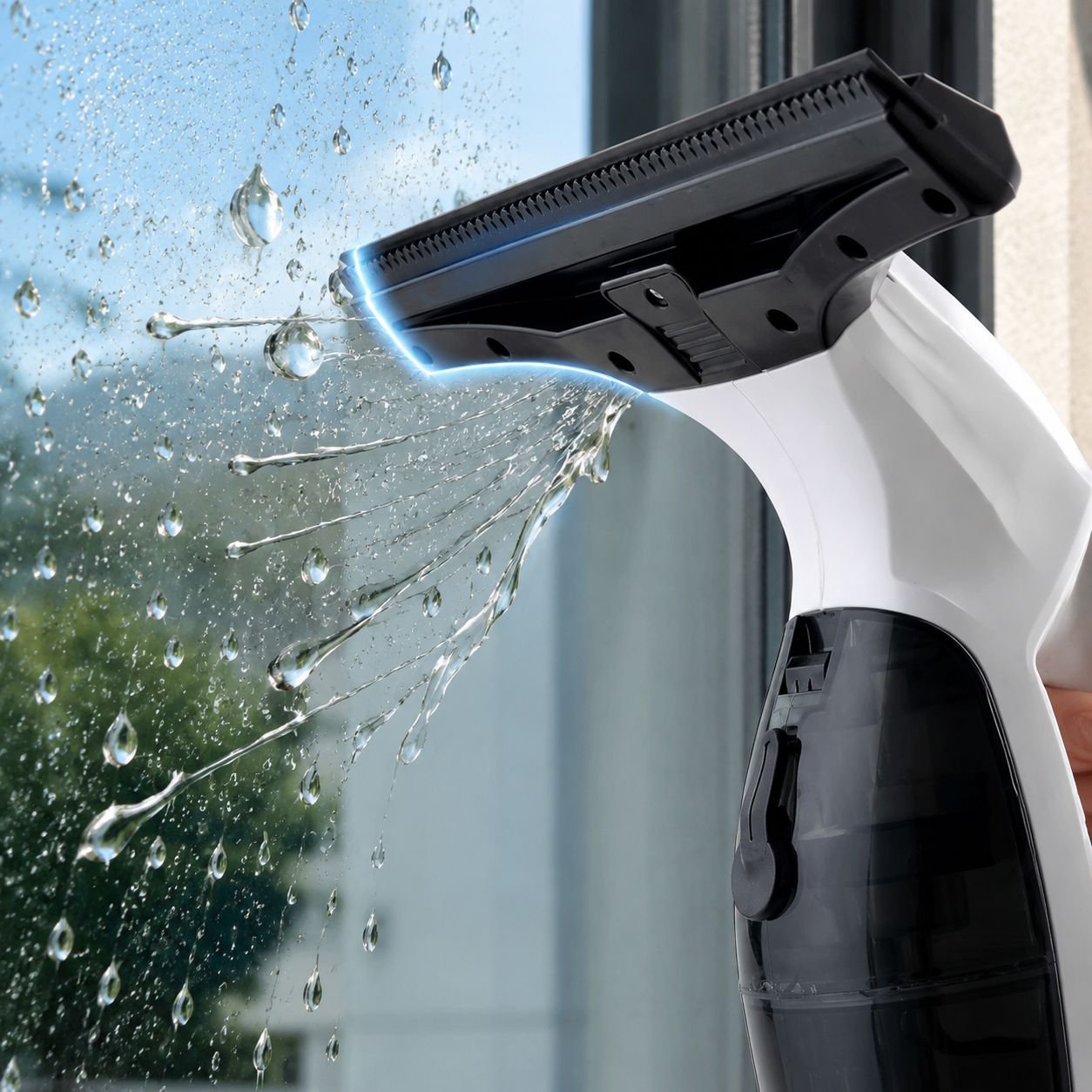 Portable glass cleaner/window wiper