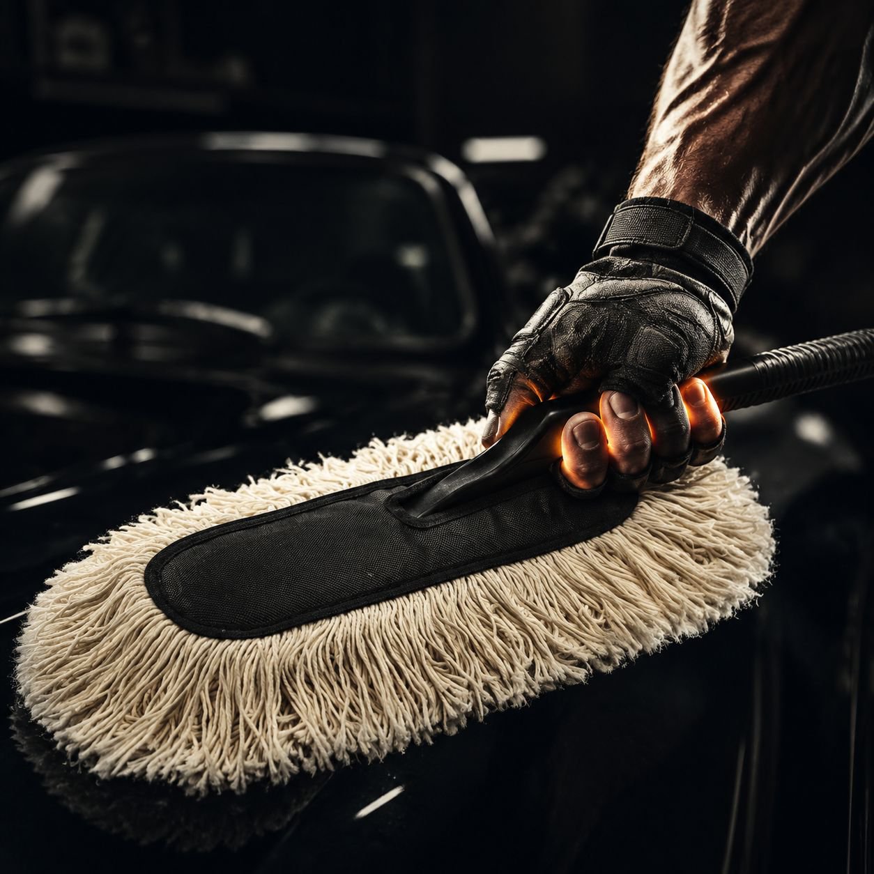 Multi-Function Car Cleaning Mop for Washing and Waxing
