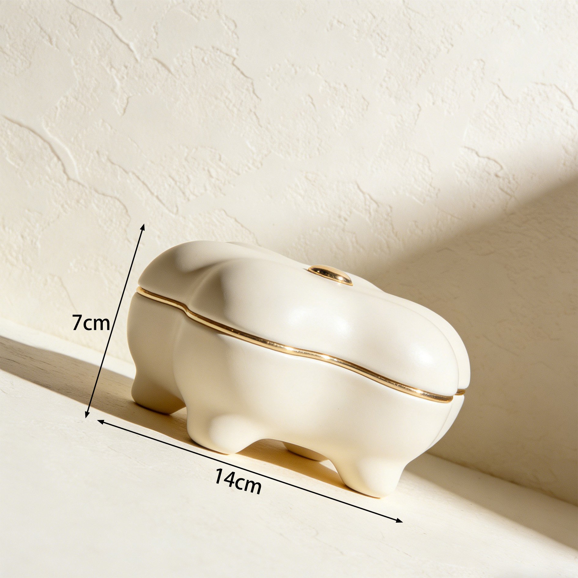 Set of three jewelry storage boxes in minimalist style