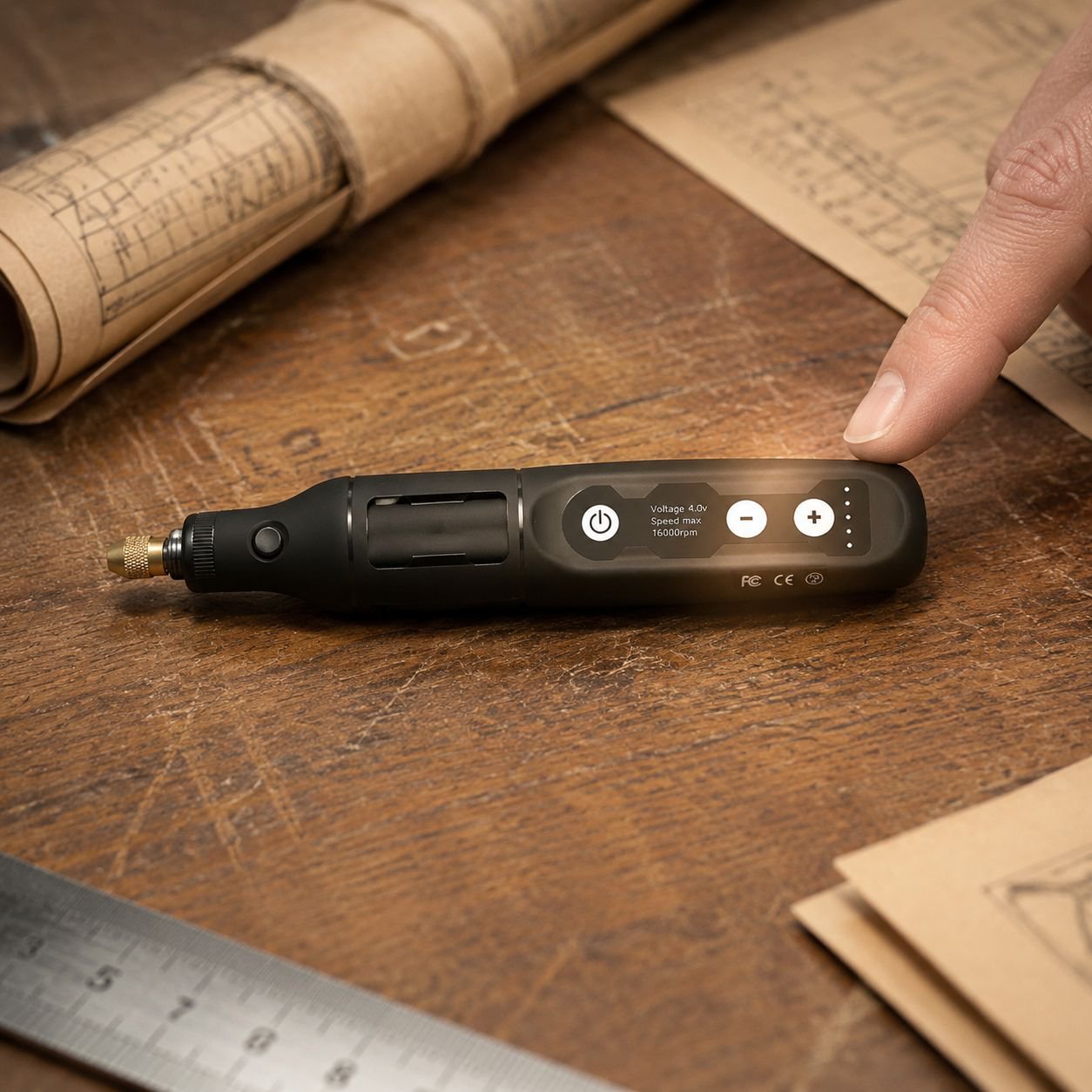 Handheld Mini Electric Grinding and Polishing Tool with Adjustable Speed