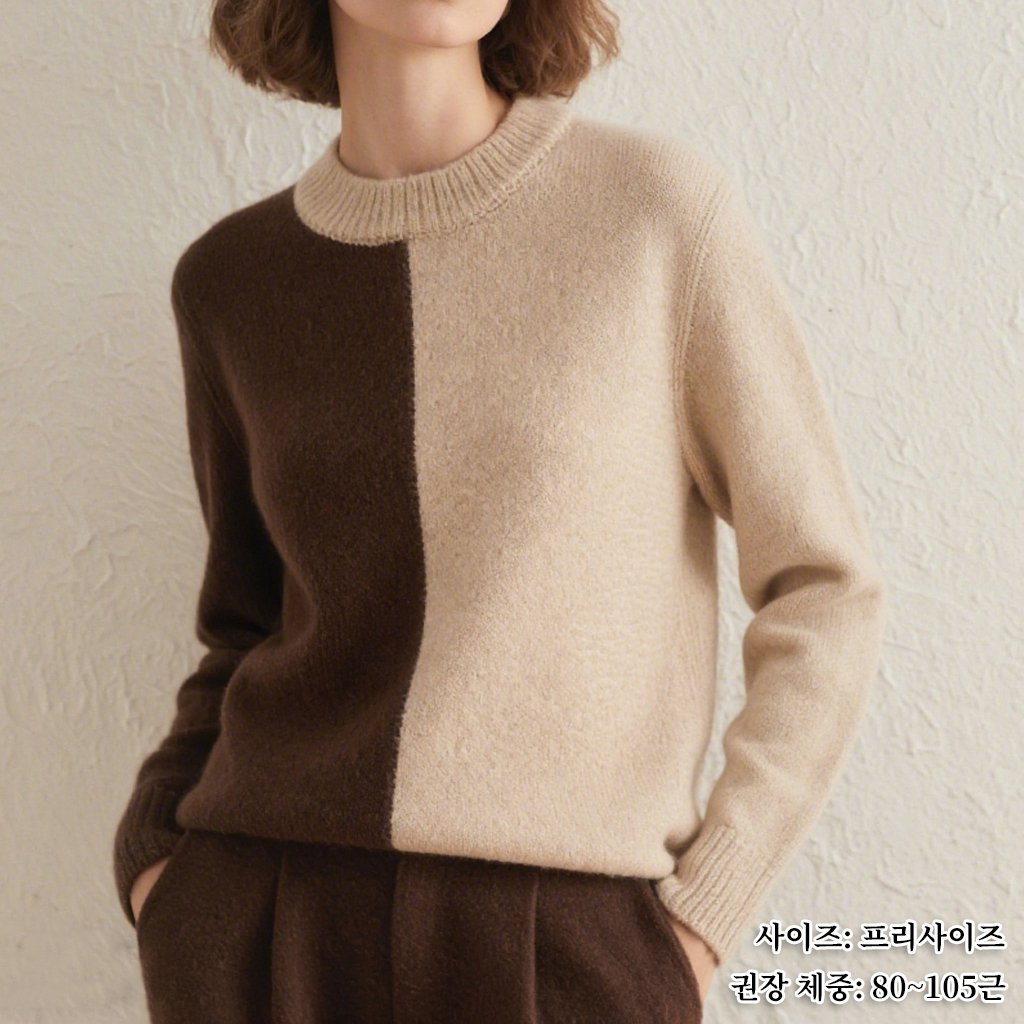 포근한 소재의 미카 여성 니트