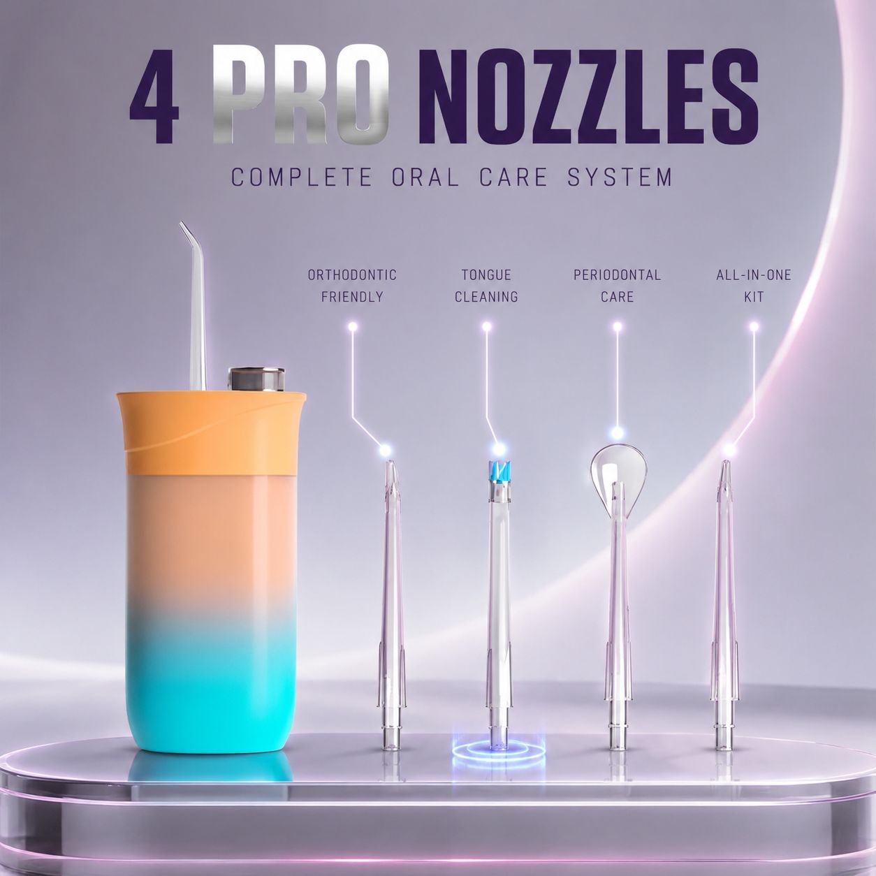 Compact and Versatile Dental Irrigator for Oral Health Maintenance