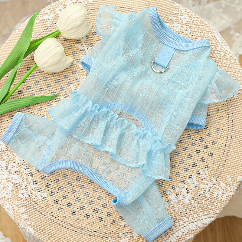 초경박 소프트 실크 스판 강아지 옷