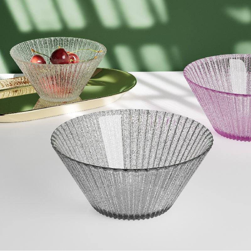 Heat-resistant Transparent Glass Bowl