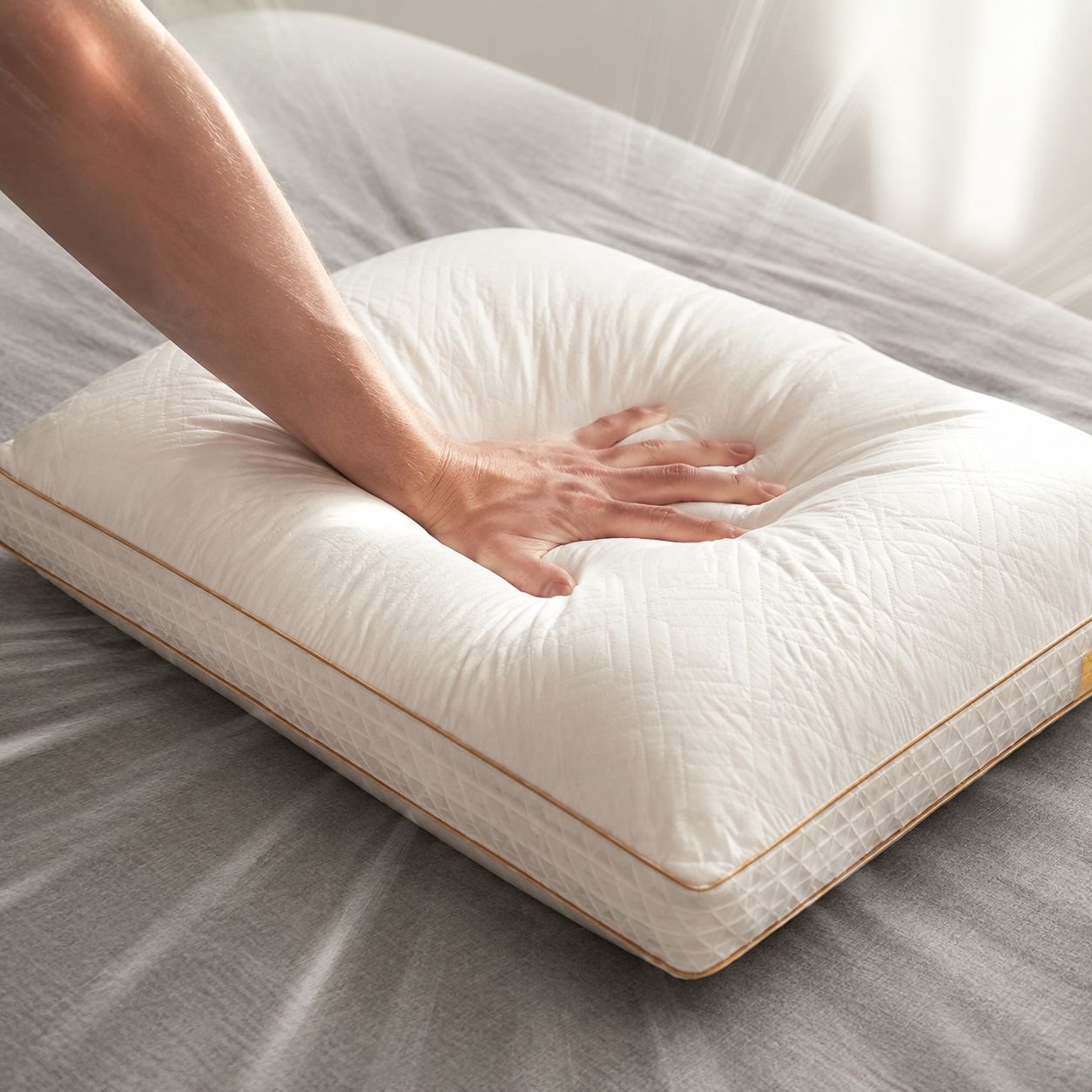 Men's home soybean fiber pillow rebound antibacterial cervical pillow whole head sleep pillow