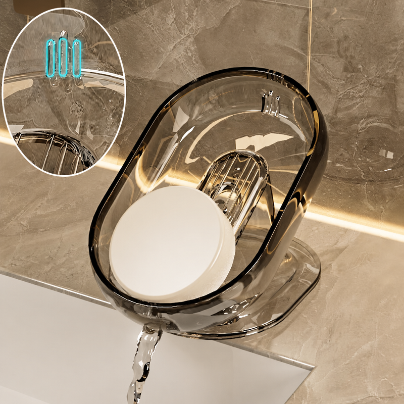 High-end, stylish drainable soap dish for home use