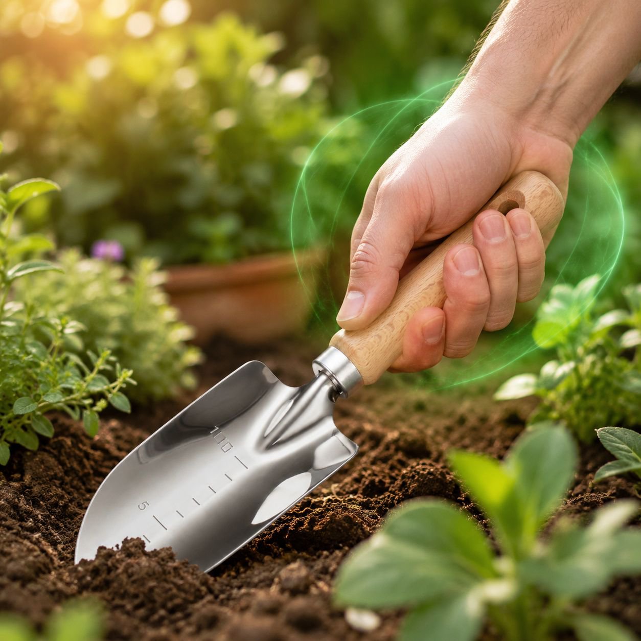Lightweight and sturdy gardening tool set
