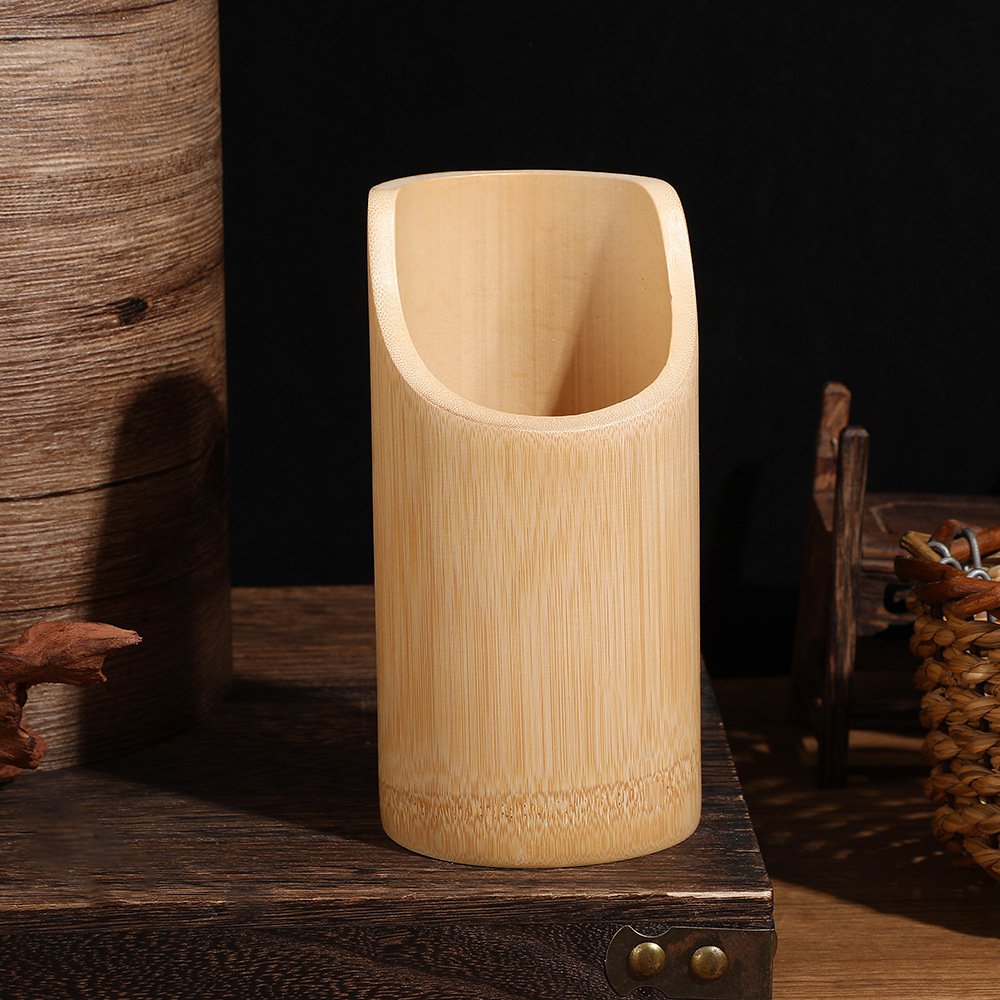 Soporte de bambú para palillos y utensilios