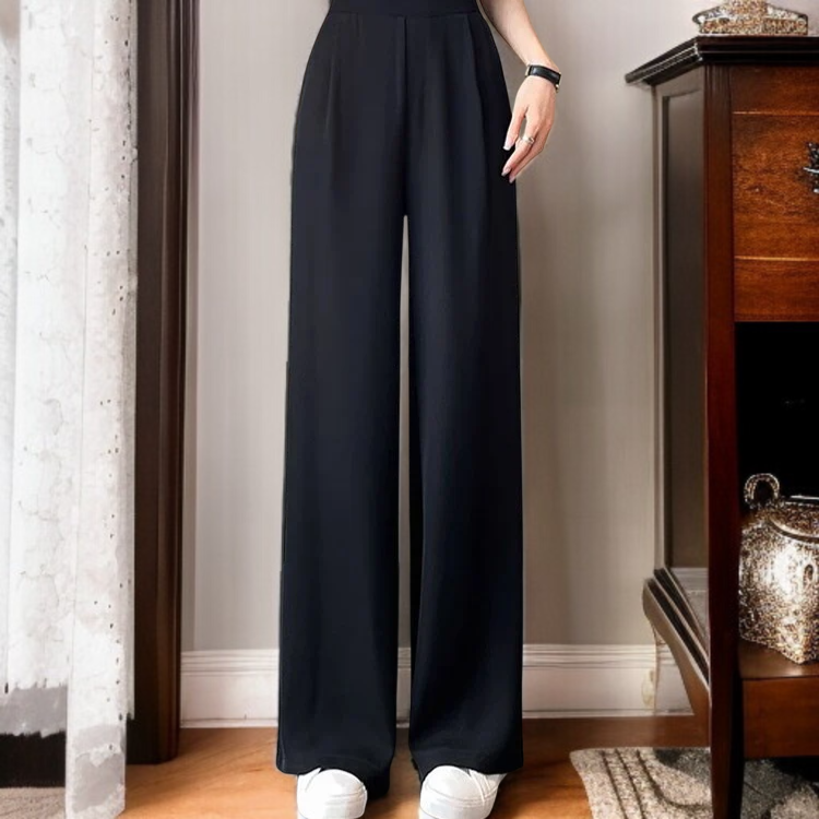 봄가을 여성 와이드 팬츠 착용샷