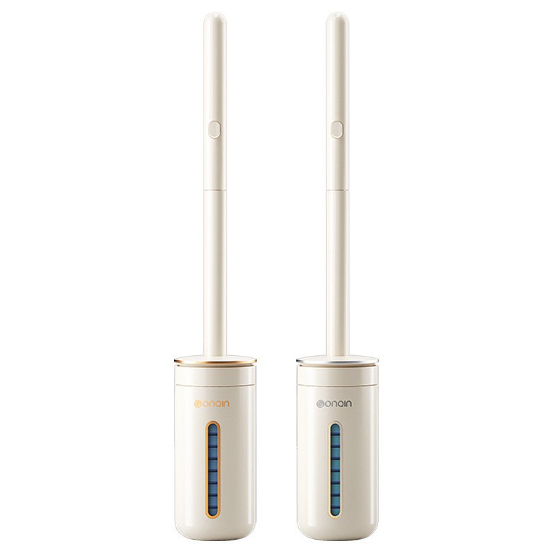 Wall-Mounted Replaceable-Head Toilet Brush