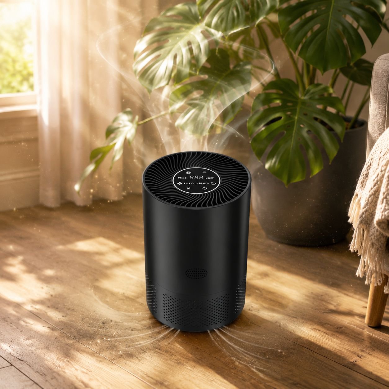 APP remote control air purifier for home