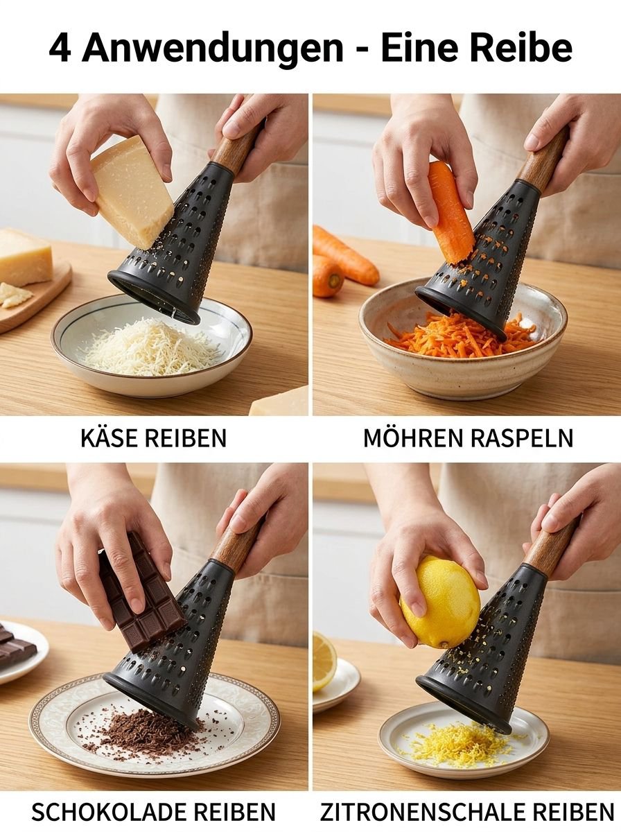 Sichere und effiziente Multifunktionsreibe