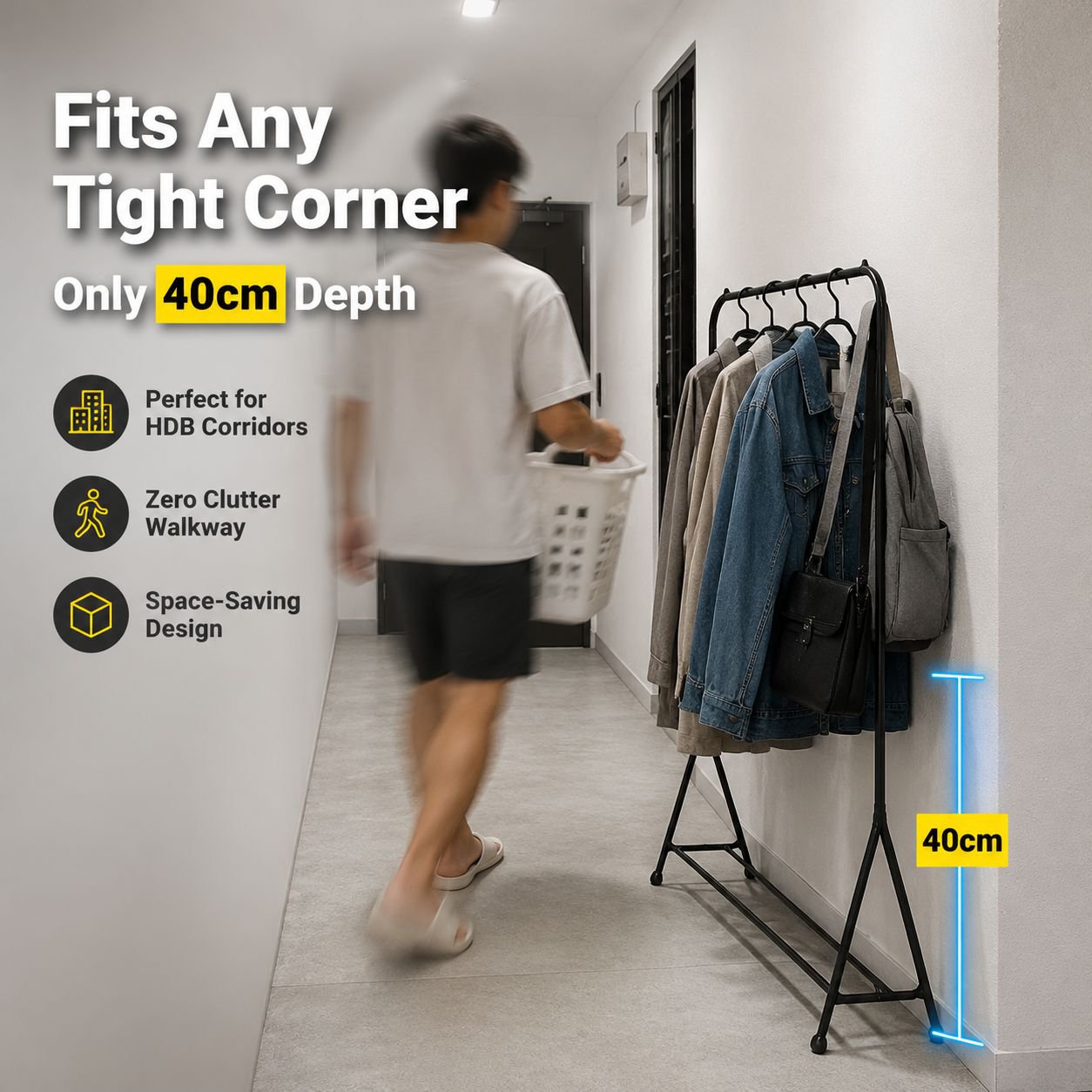 Modern Shoes and Clothing Storage Rack