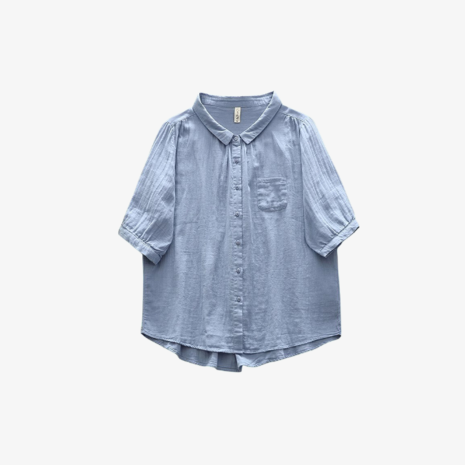 편안한 착용감 이중 면사 셔츠