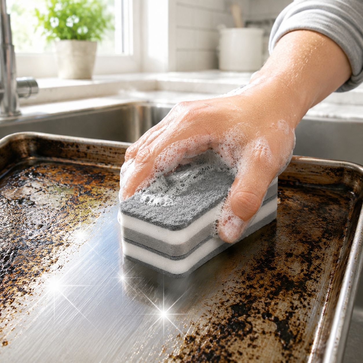 Multipurpose Kitchen Cleaning Brush Sponge