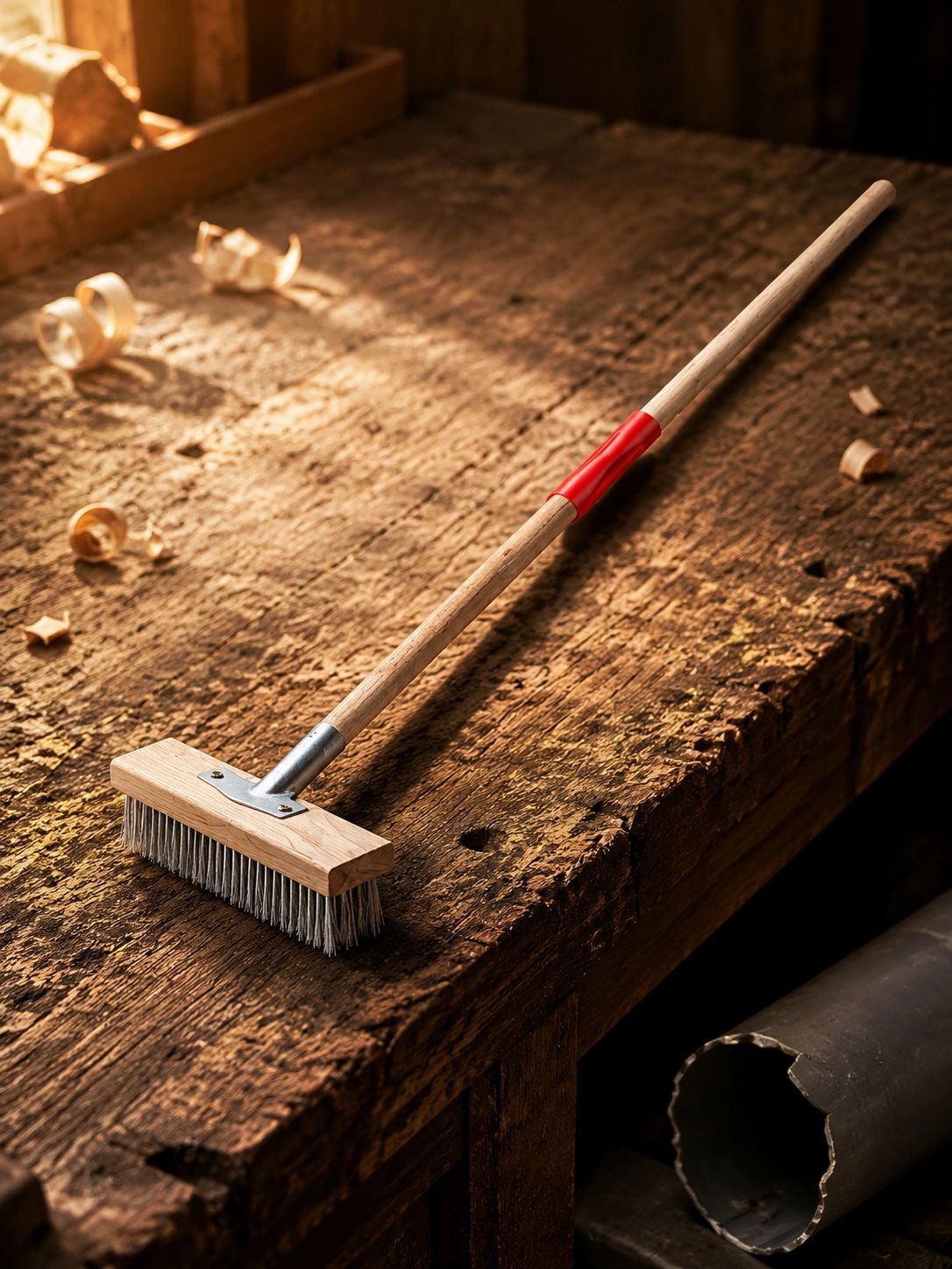 Sturdy brush head for effective tile and grout cleaning