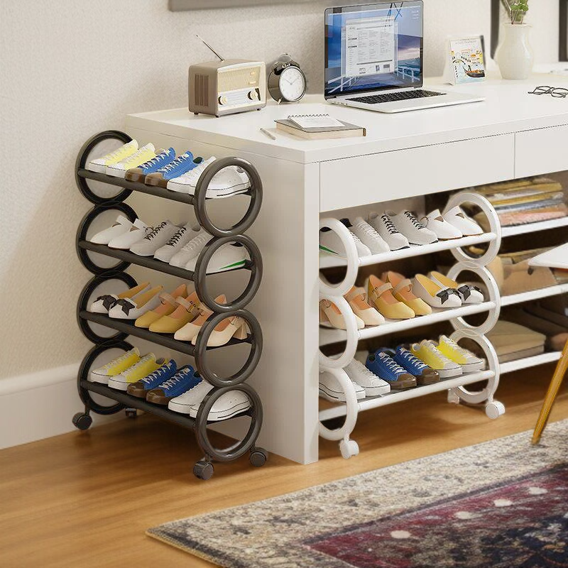 가정용 신발장 내부 다층 구조