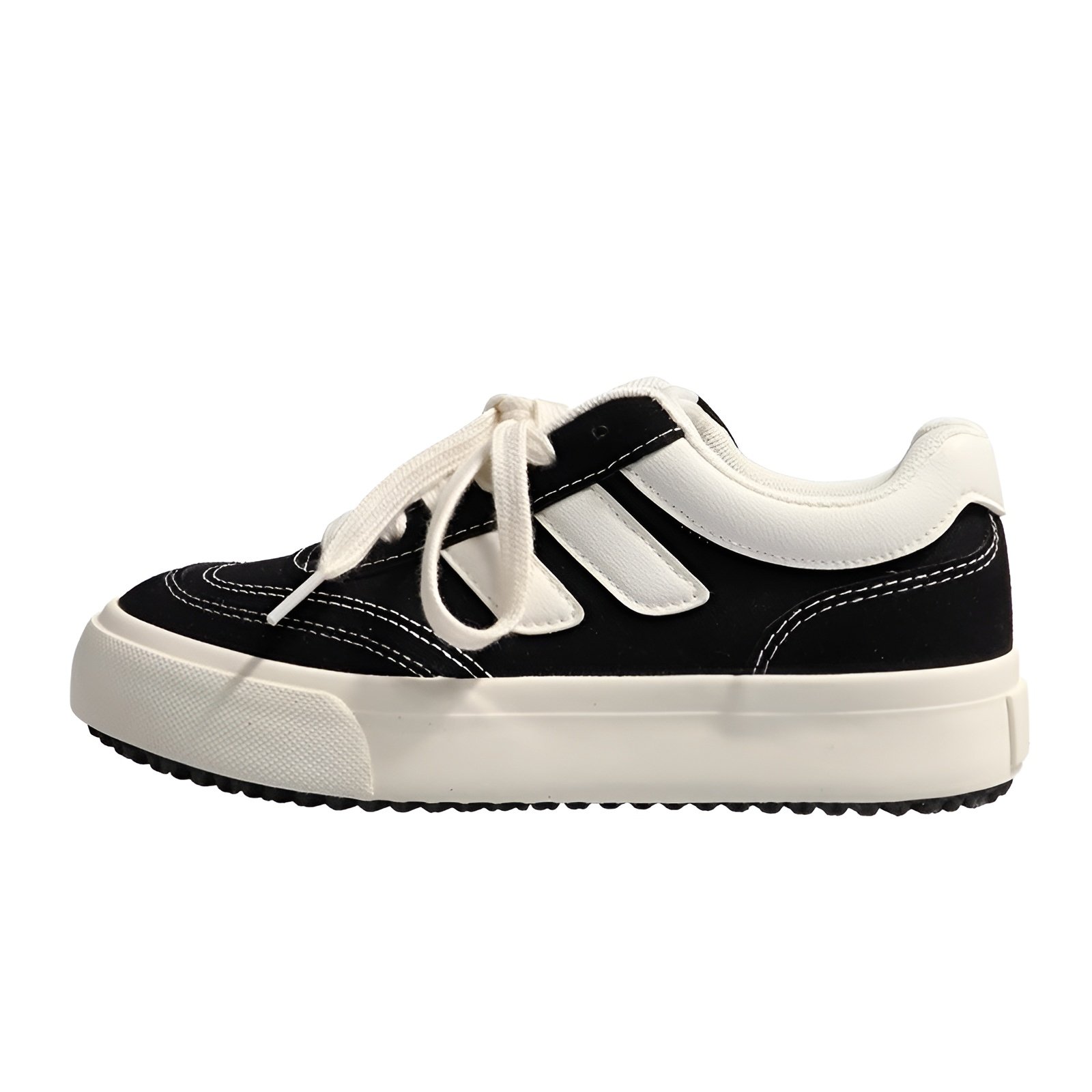 レトロな香港スタイルのカジュアルシューズ、黒のキャンバスシューズ、レディースカジュアルシューズ、新しいスタイルのニッチなデザインの学生シューズ、オールマッチのボードシューズ、レディースイントレンドのカ