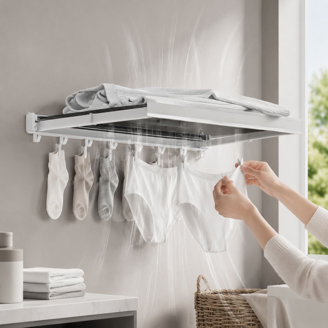 Foldable Flat Drying Net drying sweaters and delicates