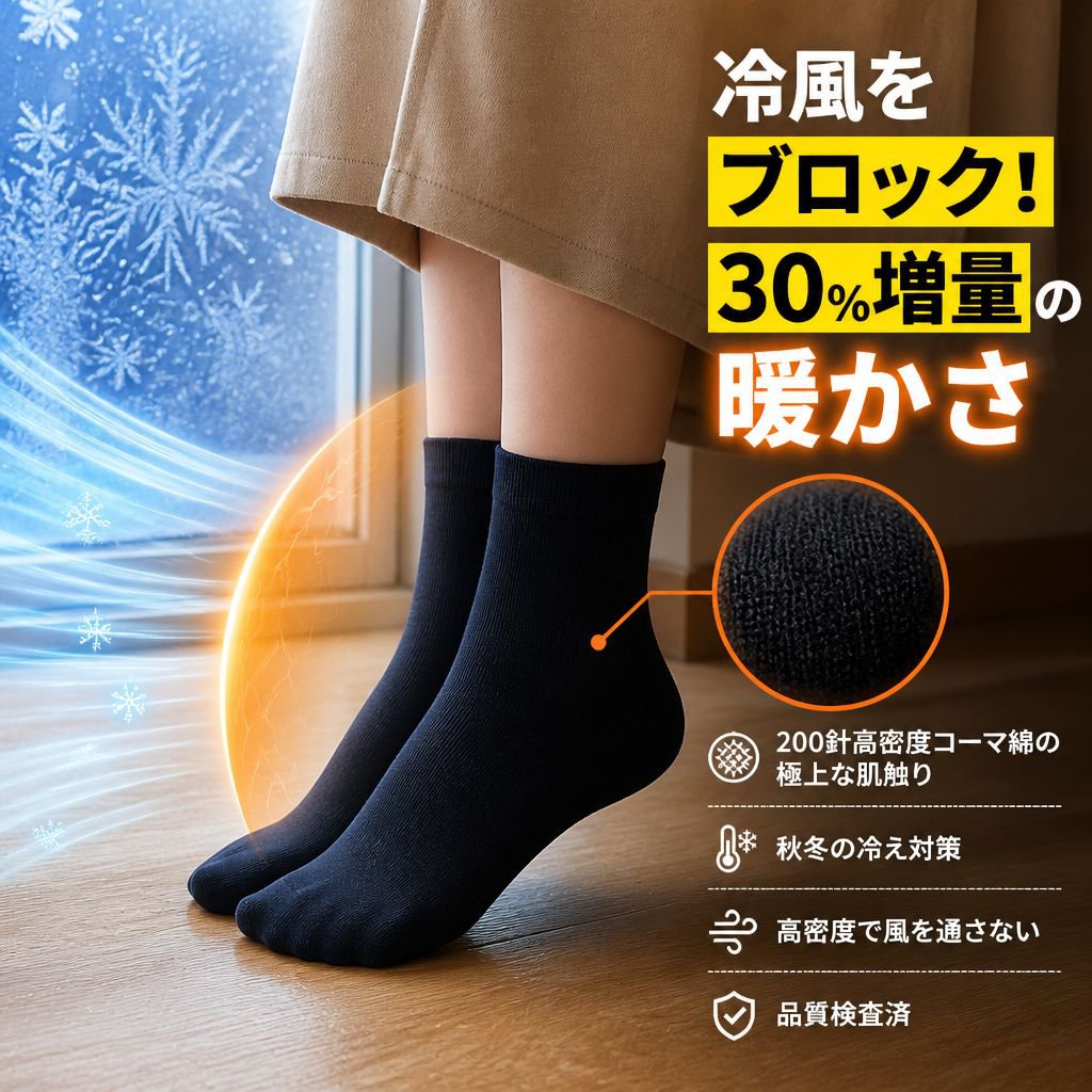 かかとひび割れ防止ソックス