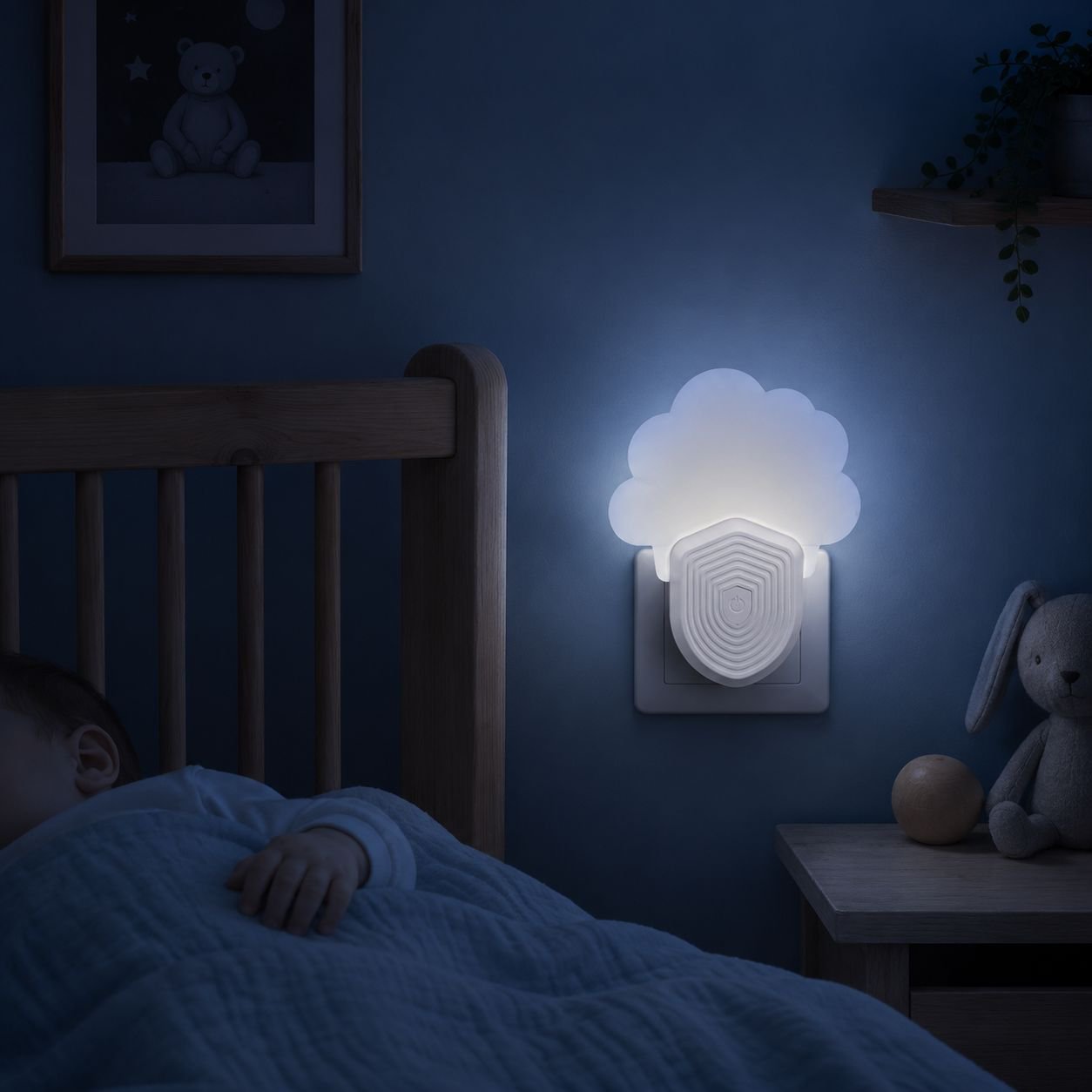Stille Wolken-Mückenfalle im Wohnzimmer