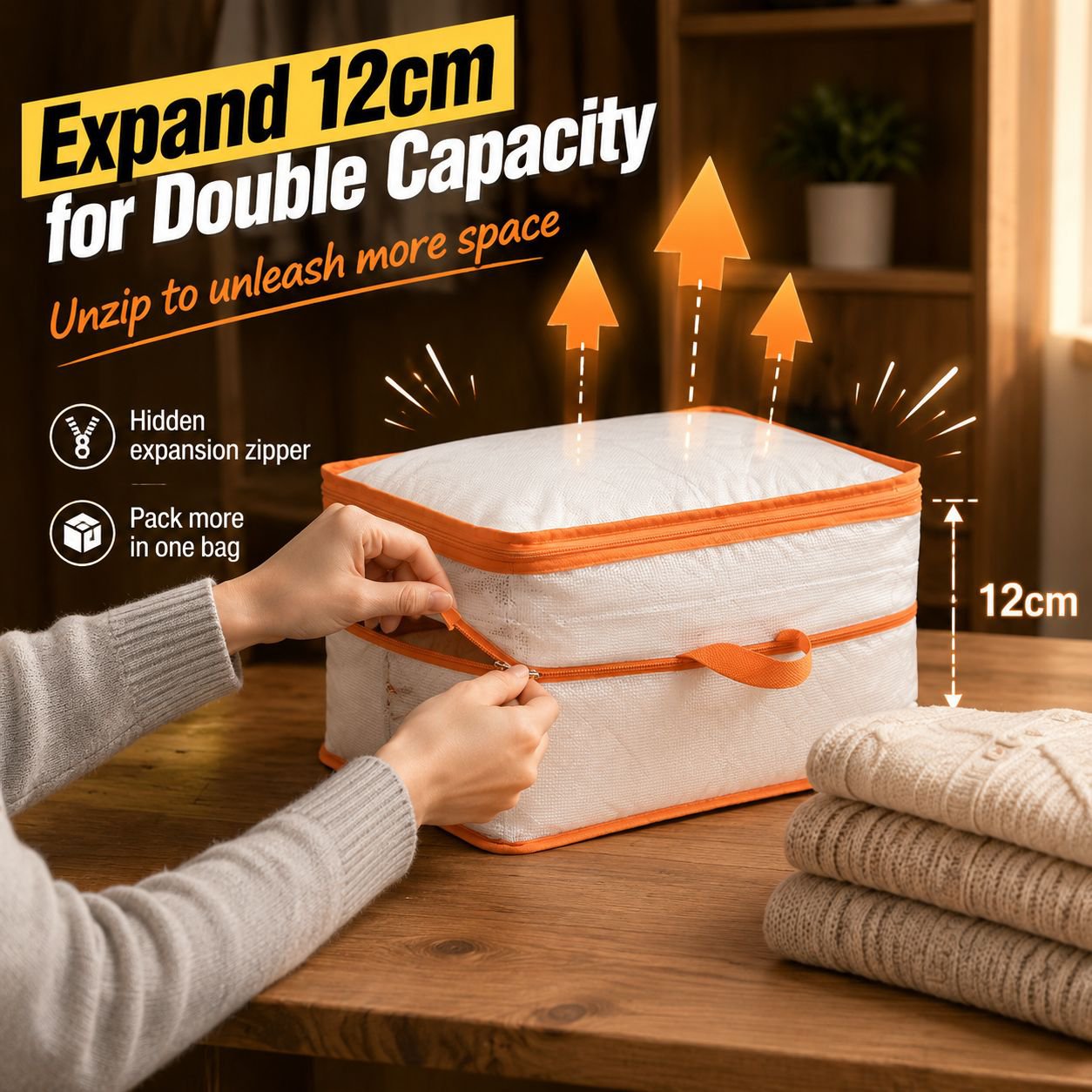 Large Capacity Portable Clothes Compression Storage Bag
