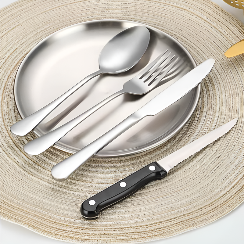Stainless Steel Spoon and Fork Set for Camping