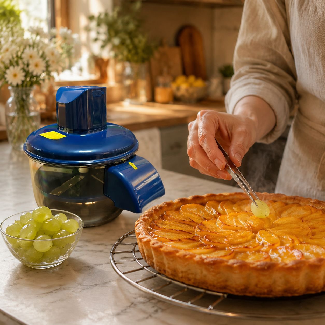 Effortless grape peeling with automatic kitchen gadget