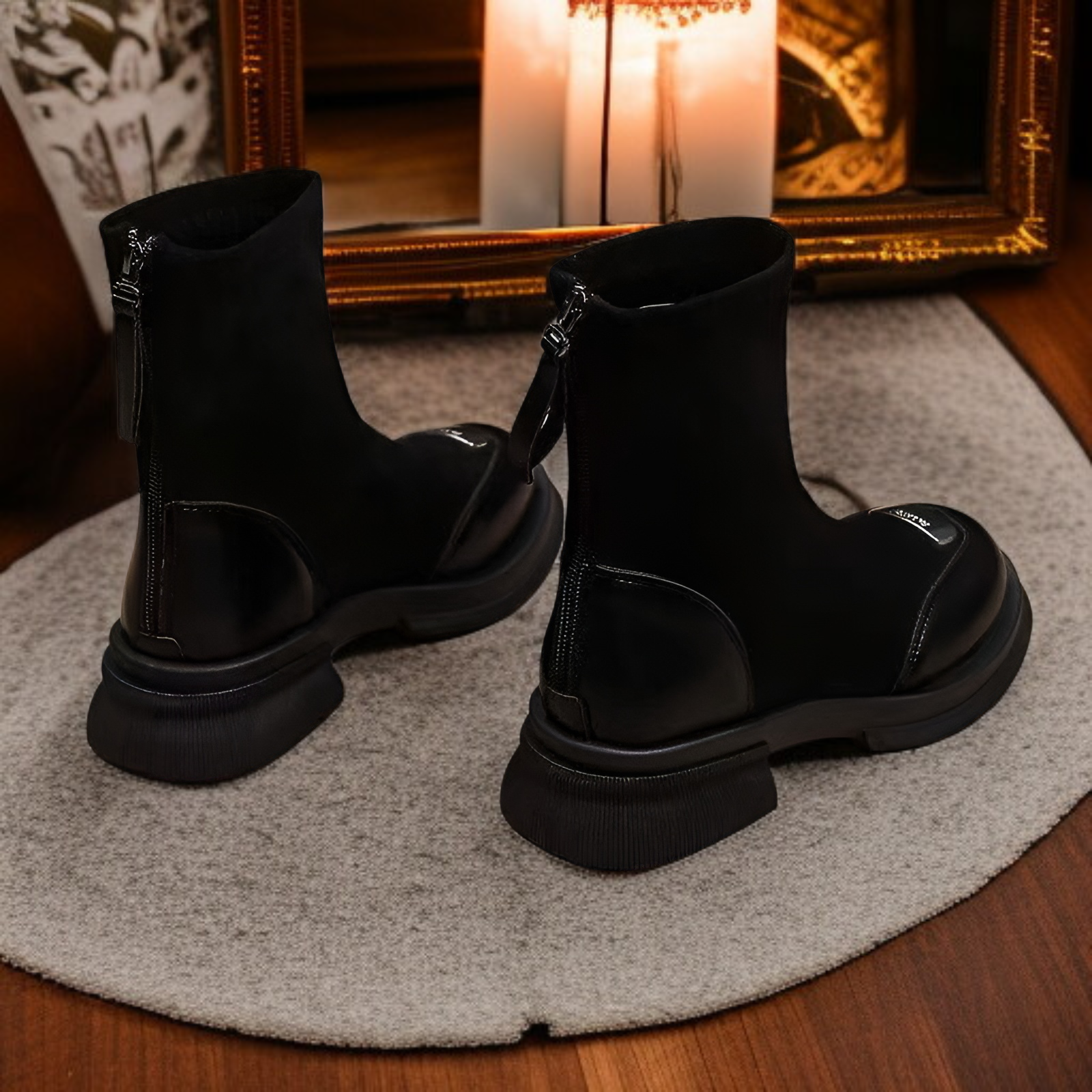 厚底ソールのクローズアップ写真