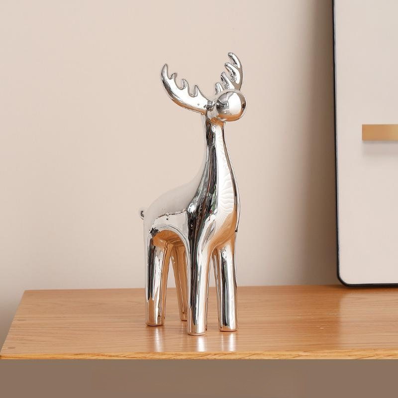 Hochwertige Keramik Hirsch Dekorationsfigur