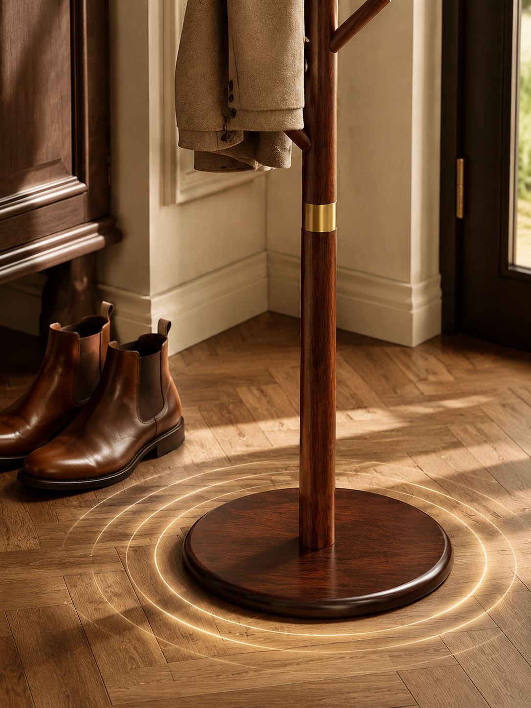 Premium floor-standing clothes hanger for home