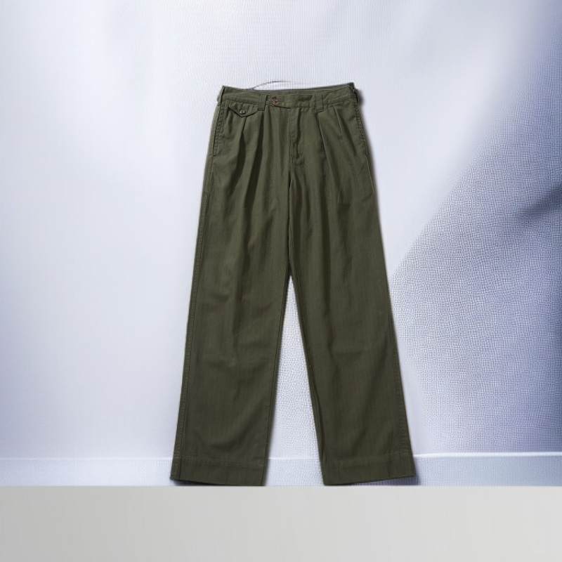 4ポケットプリーツカジュアルパンツ