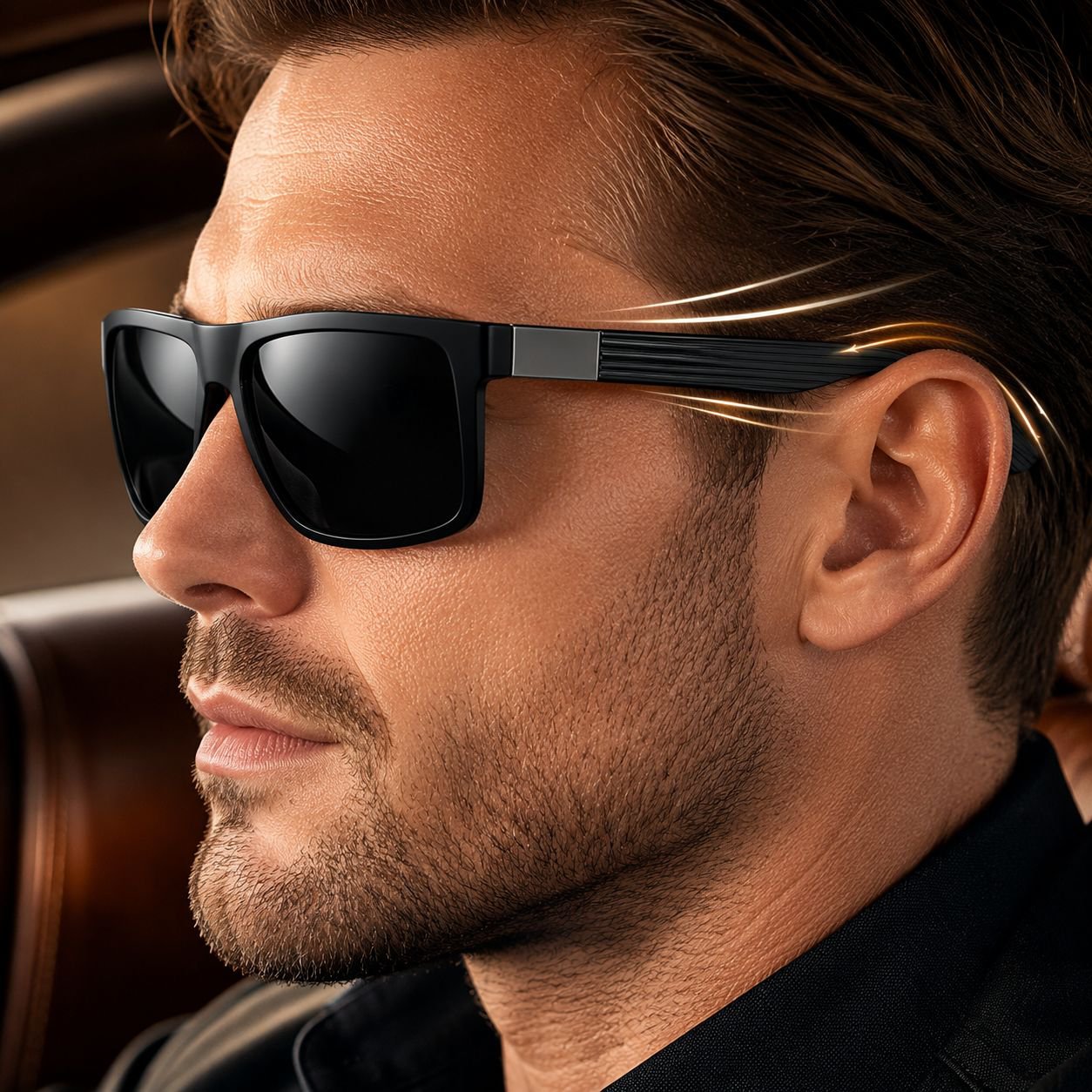 2025 New Men's Retro Polarized Sunglasses Driver's Glasses with UV Protection 8832