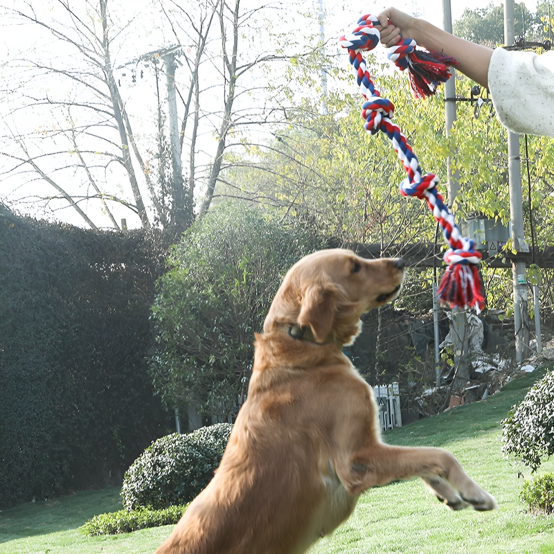 Hemp Rope Chew Toy for Large Dogs – Teeth Cleaning & Durable