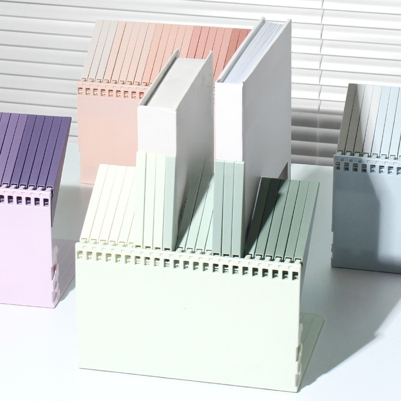 컬러 그라데이션 피아노 키 조립식 다용도 북엔드 독서대