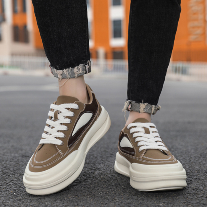 봄여름 아웃도어 남성 빈티지 슬립온 남성 키높이 운동화 아빠 통굽 단화 캐주얼화