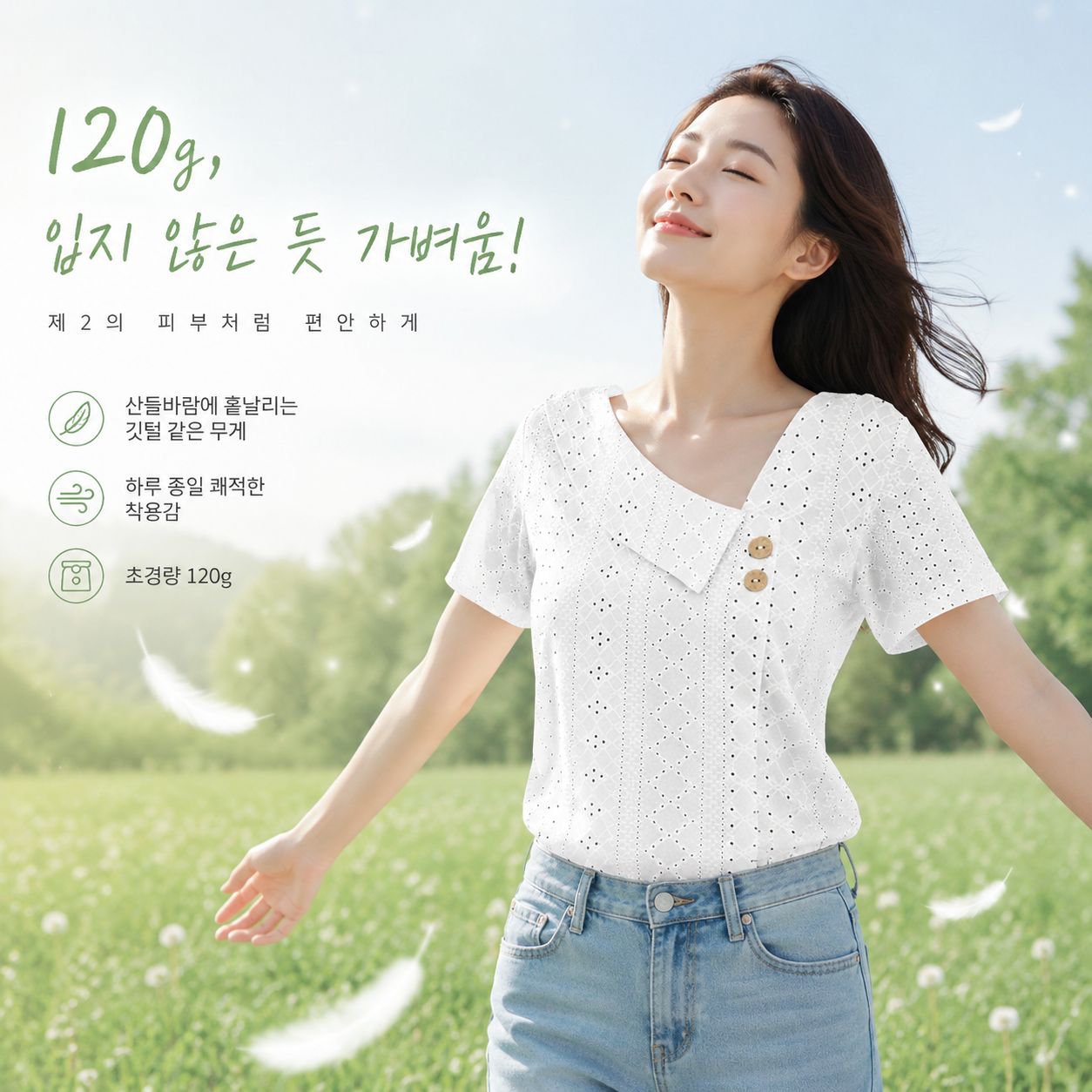브이넥 단색 루즈핏 반팔 티셔츠