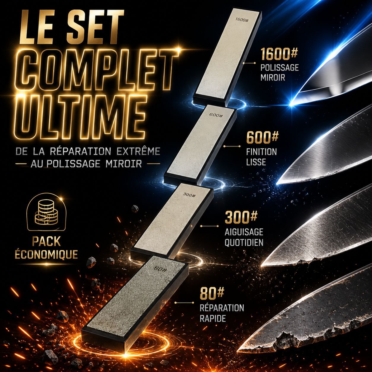 Pierre à aiguiser abrasive diamantée
