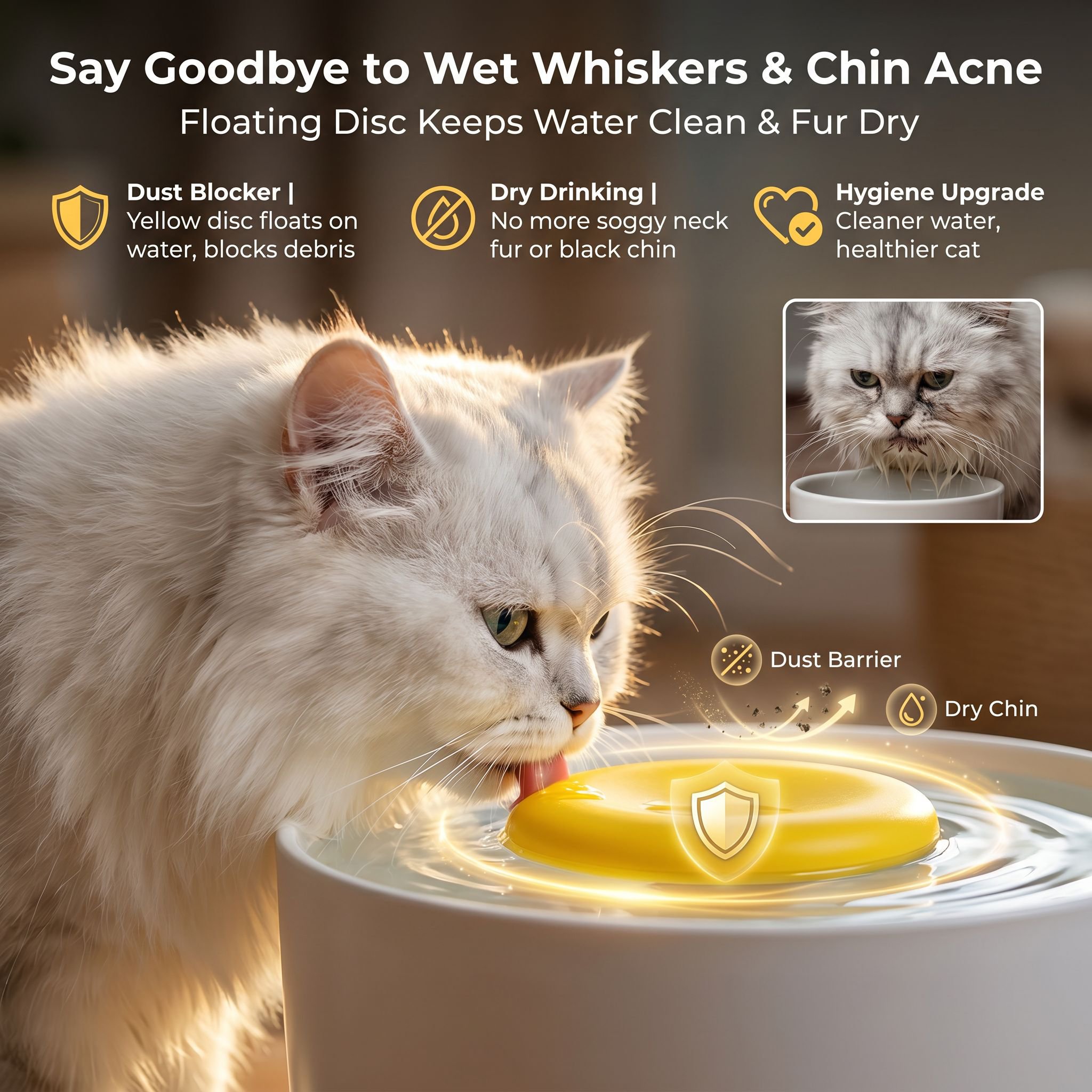 Universal Automatic Feeder for Cats and Dogs with Large Capacity Water Bowl