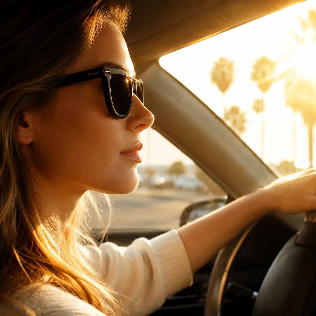 Trendy folding sunglasses for women, high-end outdoor sun protection, and for men, especially for dr