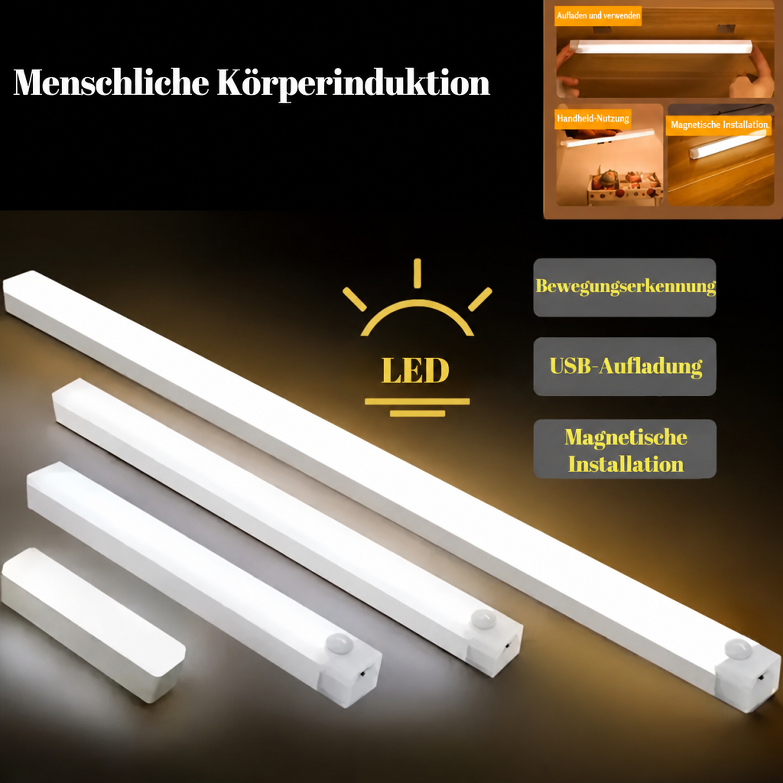 Intelligente LED-Nachtleuchte mit Bewegungserkennung, Magnetstreifen und kabelloser Funktion