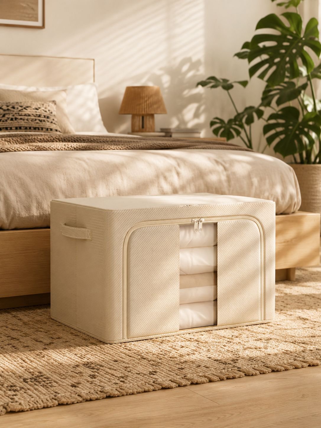 Easy to fold wardrobe storage box